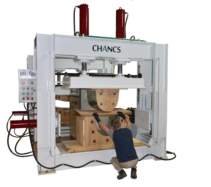 Three Direction High Frequency Plywood Bending Press